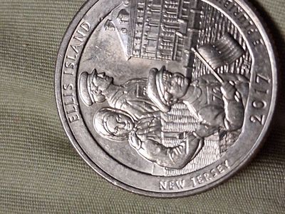 2017 Ellis Island New Jersey Quarter - America the Beautiful Quarters Program