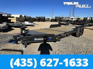 7x20 Diamond C HDT 208 Tilt Trailer - 18K GVWR - 18 Ply Tire Upgrade