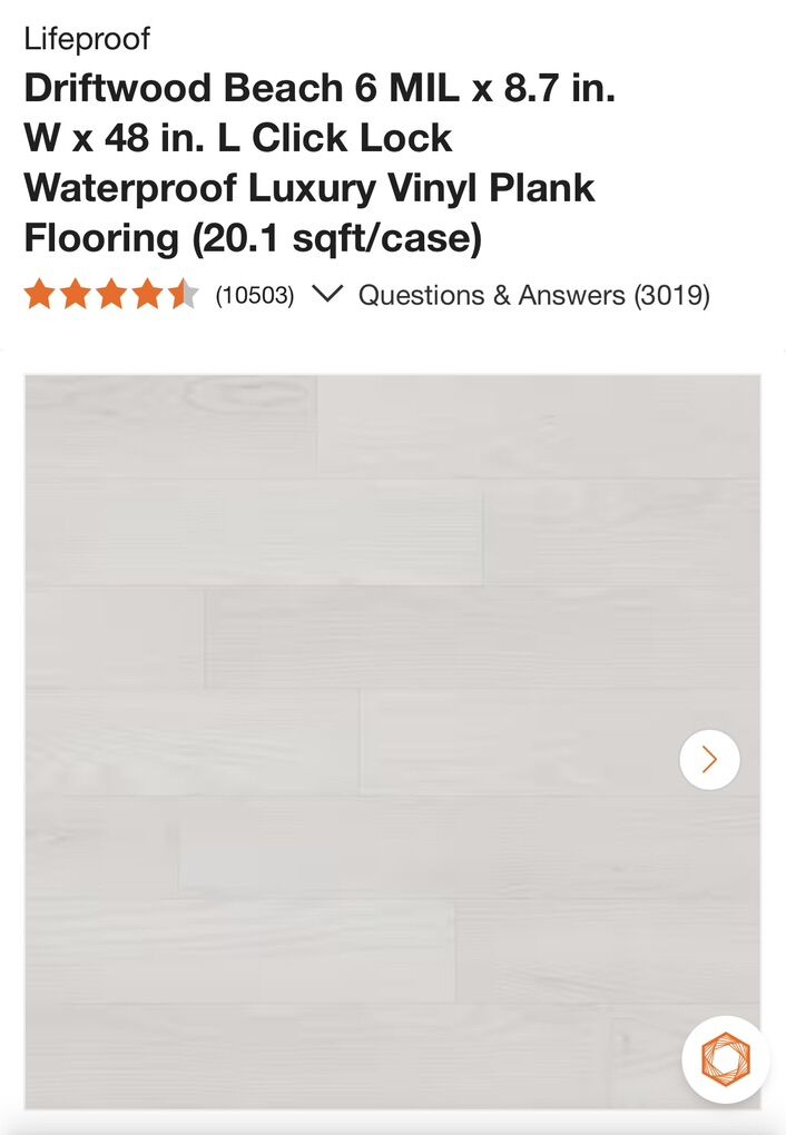 Lifeproof Luxury Vinyl Plank Flooring