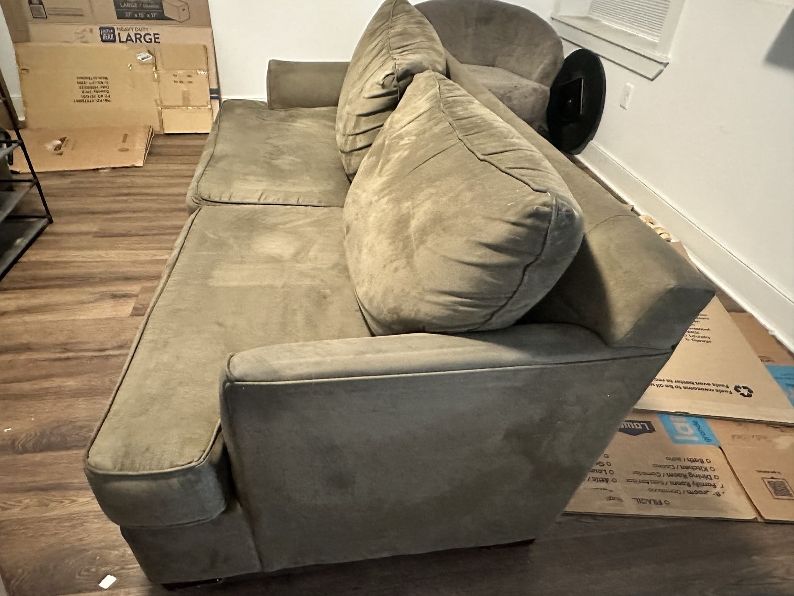 Used Pullout Couch Sofa with Full Mattress - Needs New Mattress, Free to Good Home