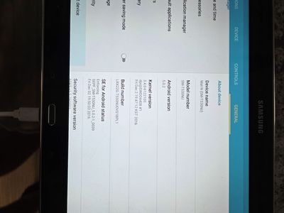 Samsung tablet with charger