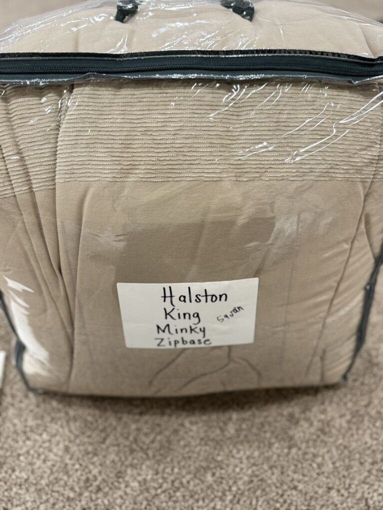 Beddys KING Halston Minky Zipbase