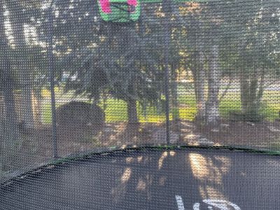 12 ft Trampoline with Enclosure & Basketball Hoop