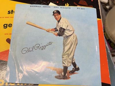 Rare, vintage baseball records. Yogi Berra, Phil Rizzuto antique memorabilia