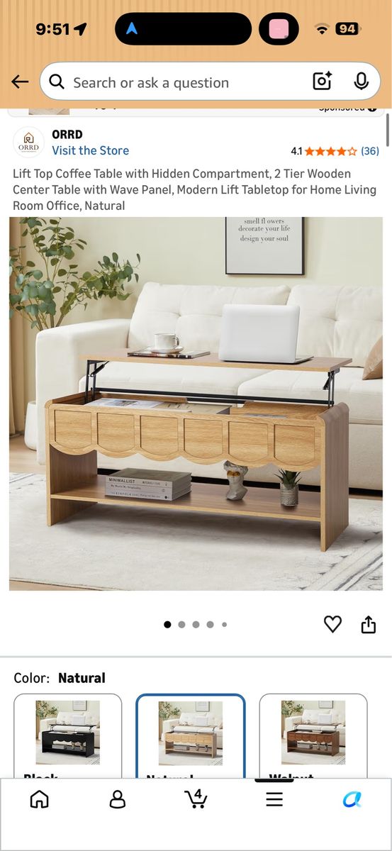 Brand new coffee table