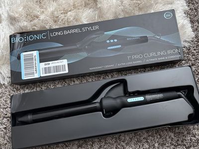 Bioionic 1” long barrel curling iron
