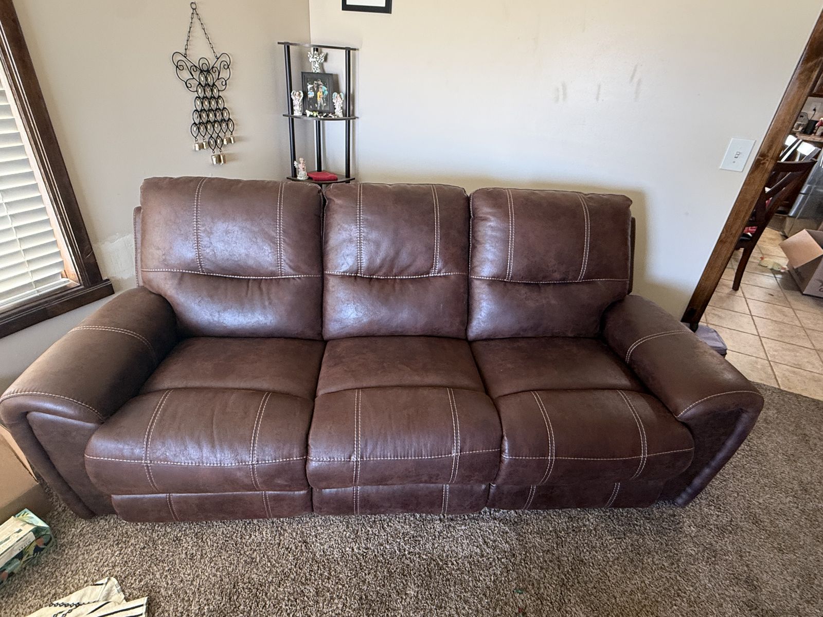 Electric Reclining Leather Couches