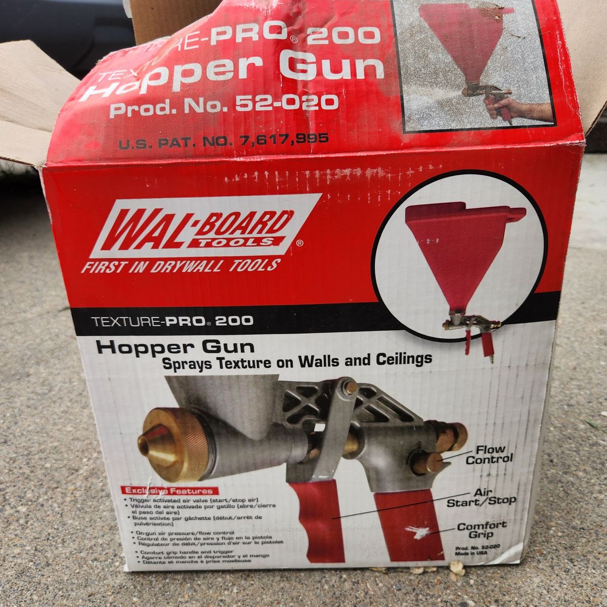 WAL-BOARD TOOLS Texture-Pro 200 Hopper Gun - Sprays Texture on Walls and Ceilings