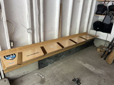 Custom handcrafted wall-mounted bike rack