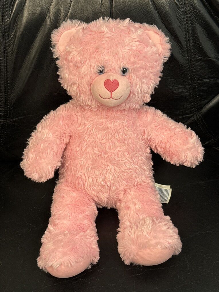 Build A Bear, Pink, Fuzzy Bear W/ Strawberry Scent