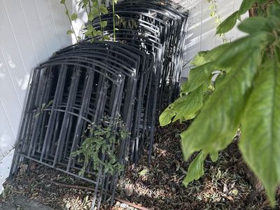 Garden Black Iron Fencing