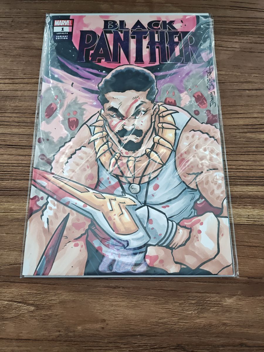 Black Panther Sketch by Johnny Segura - Comic Book
