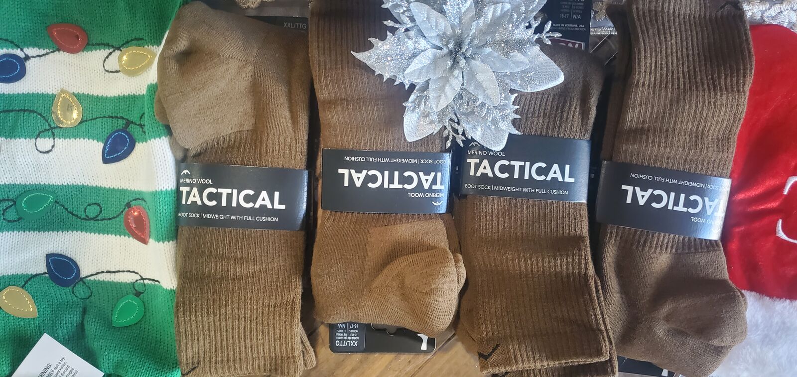 4 PAIR Tactical DARN TOUGH STYLE T4022 COYOTE XXL