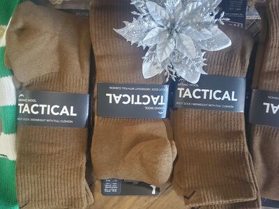 4 PAIR Tactical DARN TOUGH STYLE T4022 COYOTE XXL