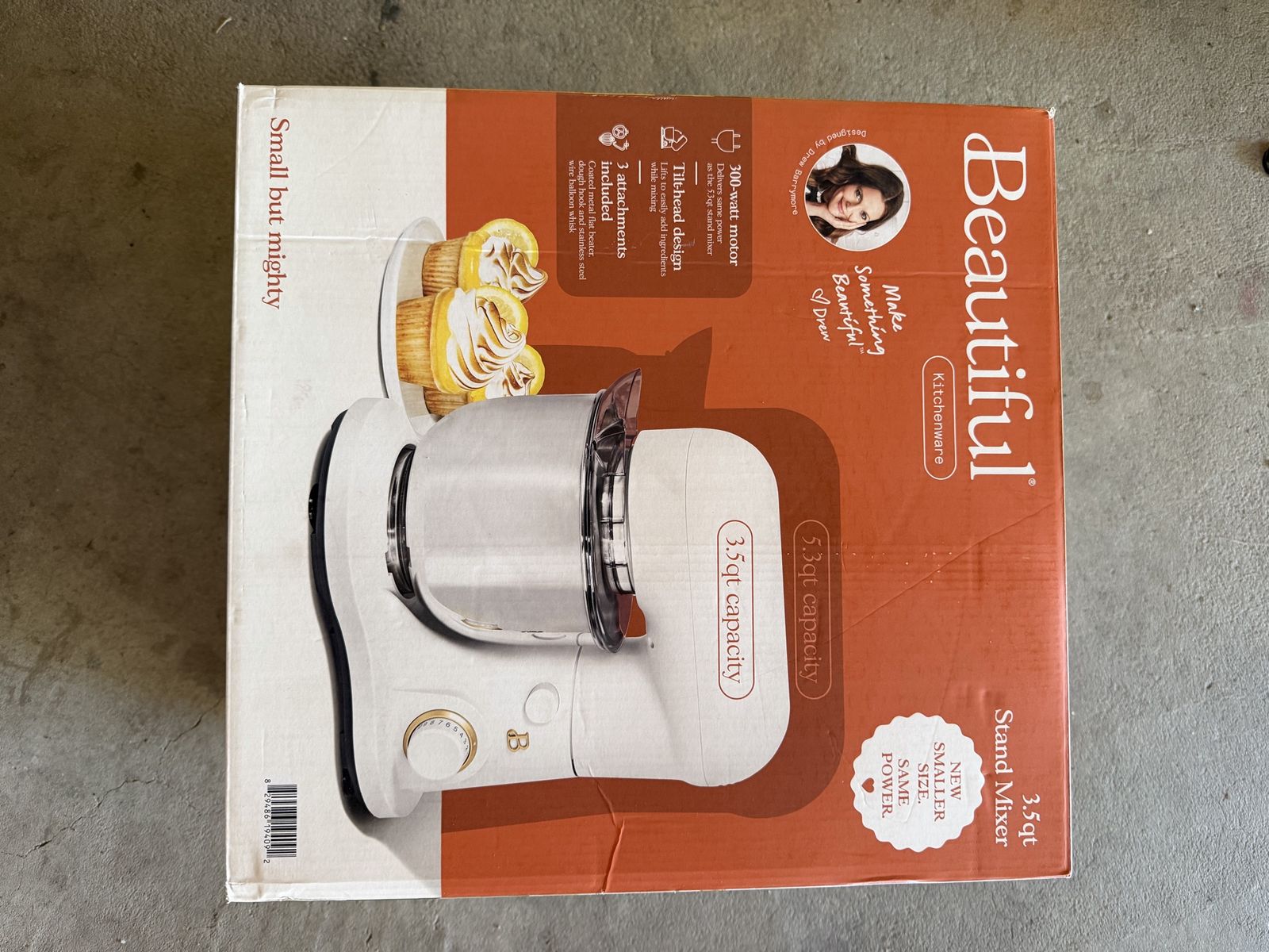 Beautiful by Drew Barrymore 3.5qt Tilt-Head Stand Mixer - 300W, White