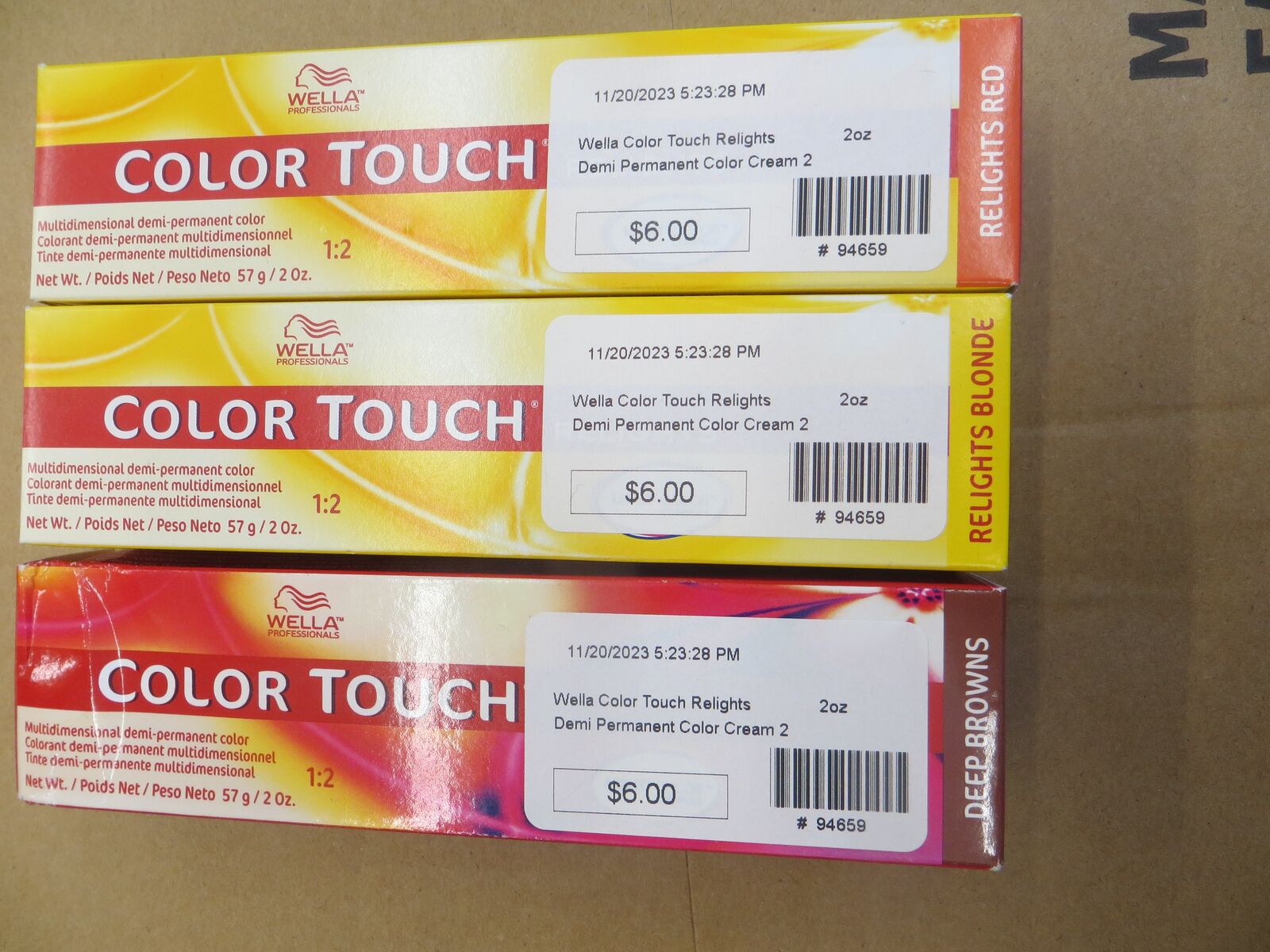 Wella Color Touch Relights Demi Permanent Color Cream 2 oz. #94659