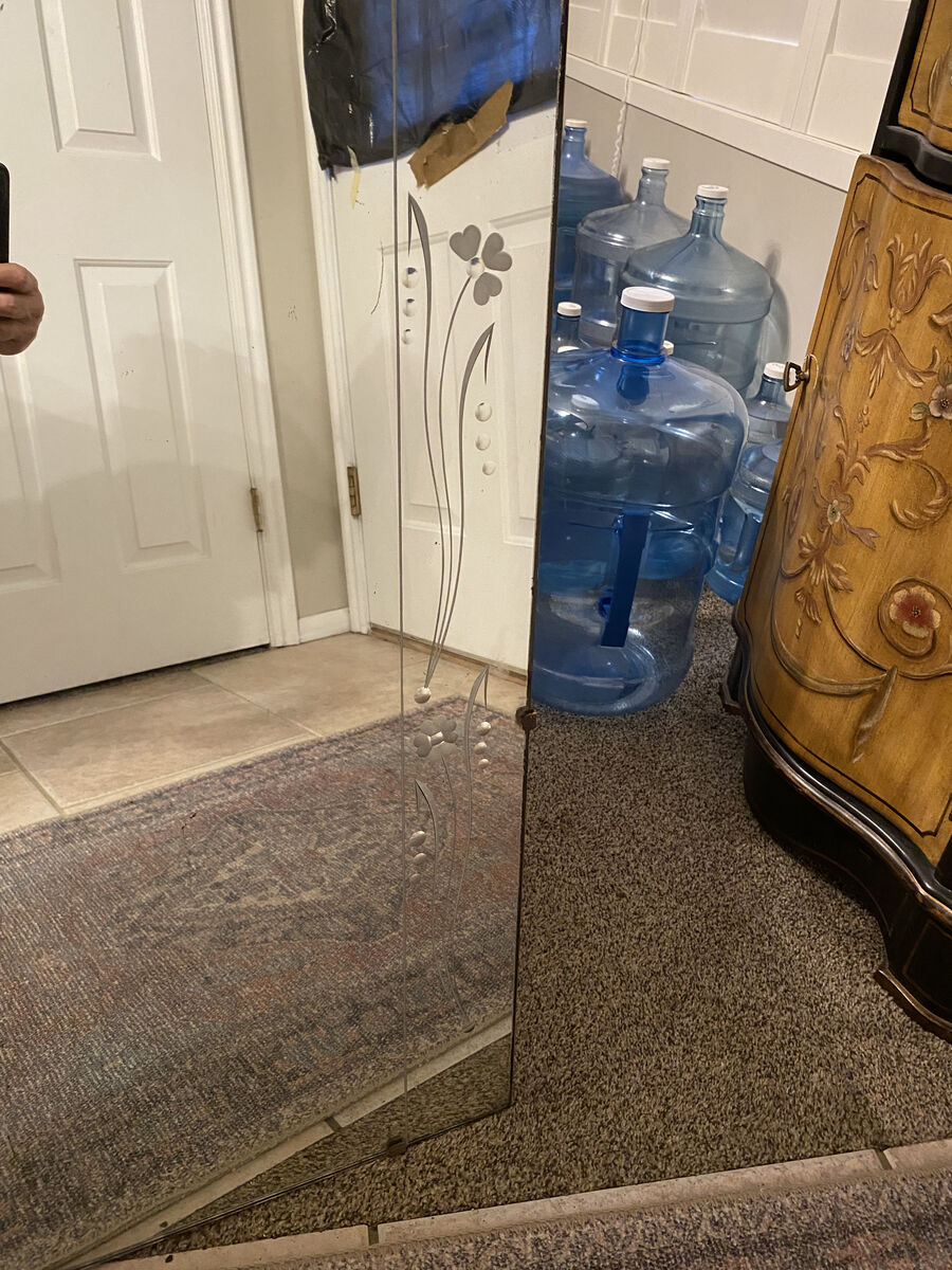 30"×30" etched mirror