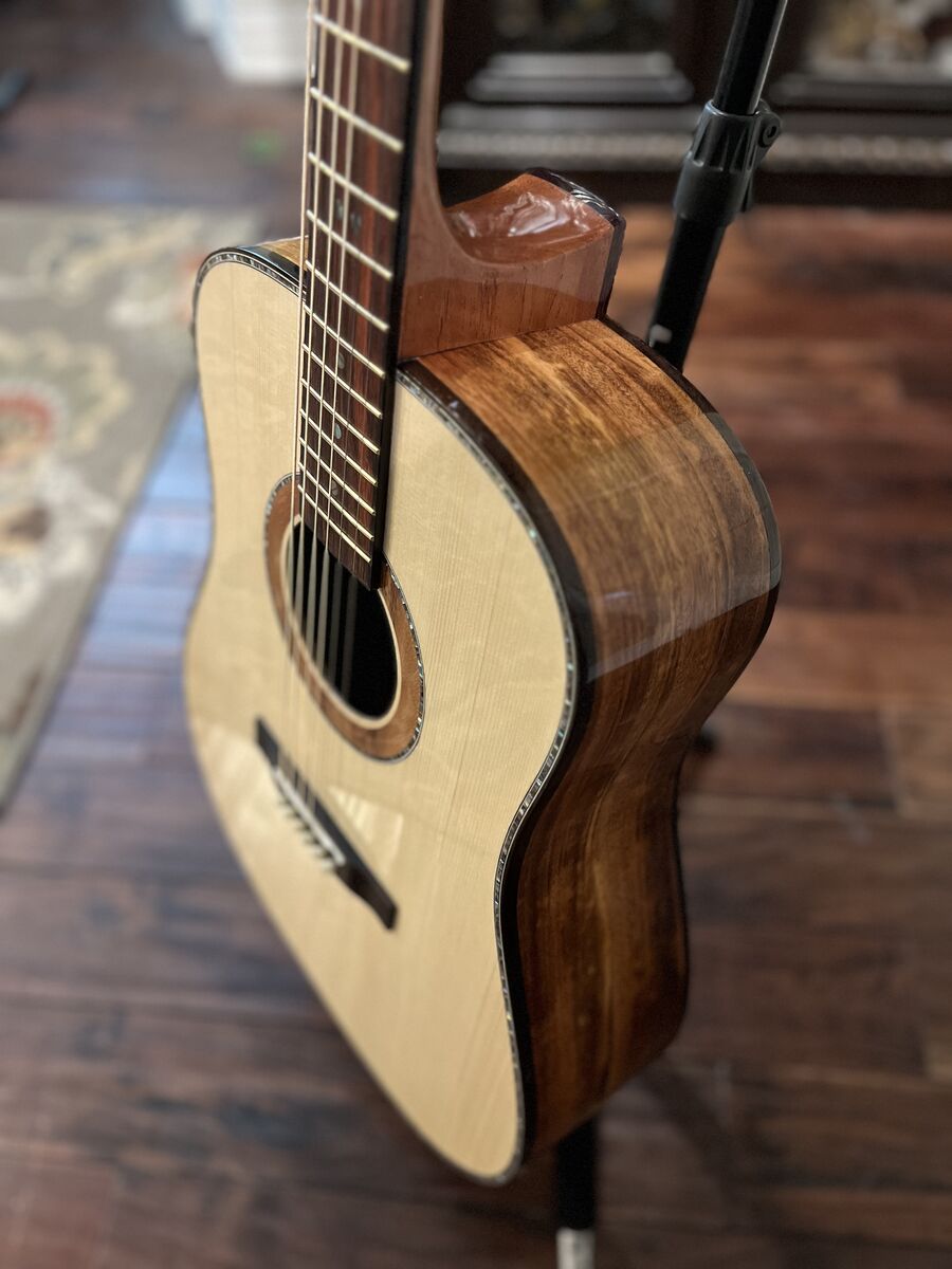 Custom, luthier-built acoustic guitar.  LOCAL LUTHIER!