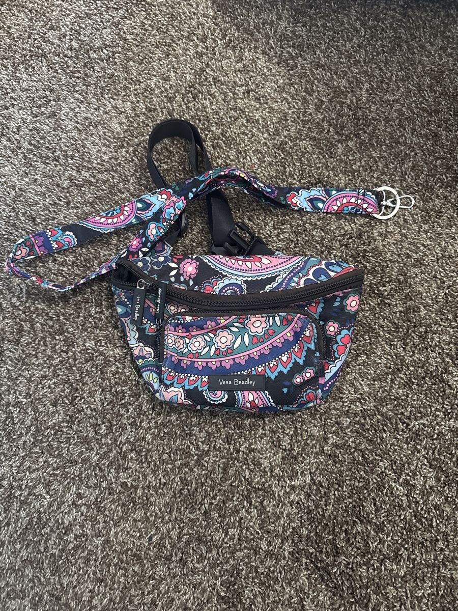Vera Bradley Hipster Crossbody Bag - Paisley Print Adjustable Strap Multi-color