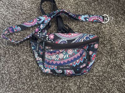 Vera Bradley Hipster Crossbody Bag - Paisley Print Adjustable Strap Multi-color