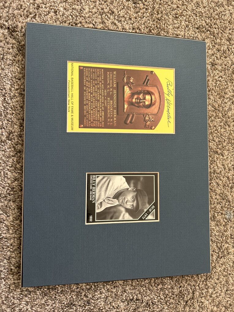 Billy Herman Chicago Cubs 1932 Autograph HOF Card
