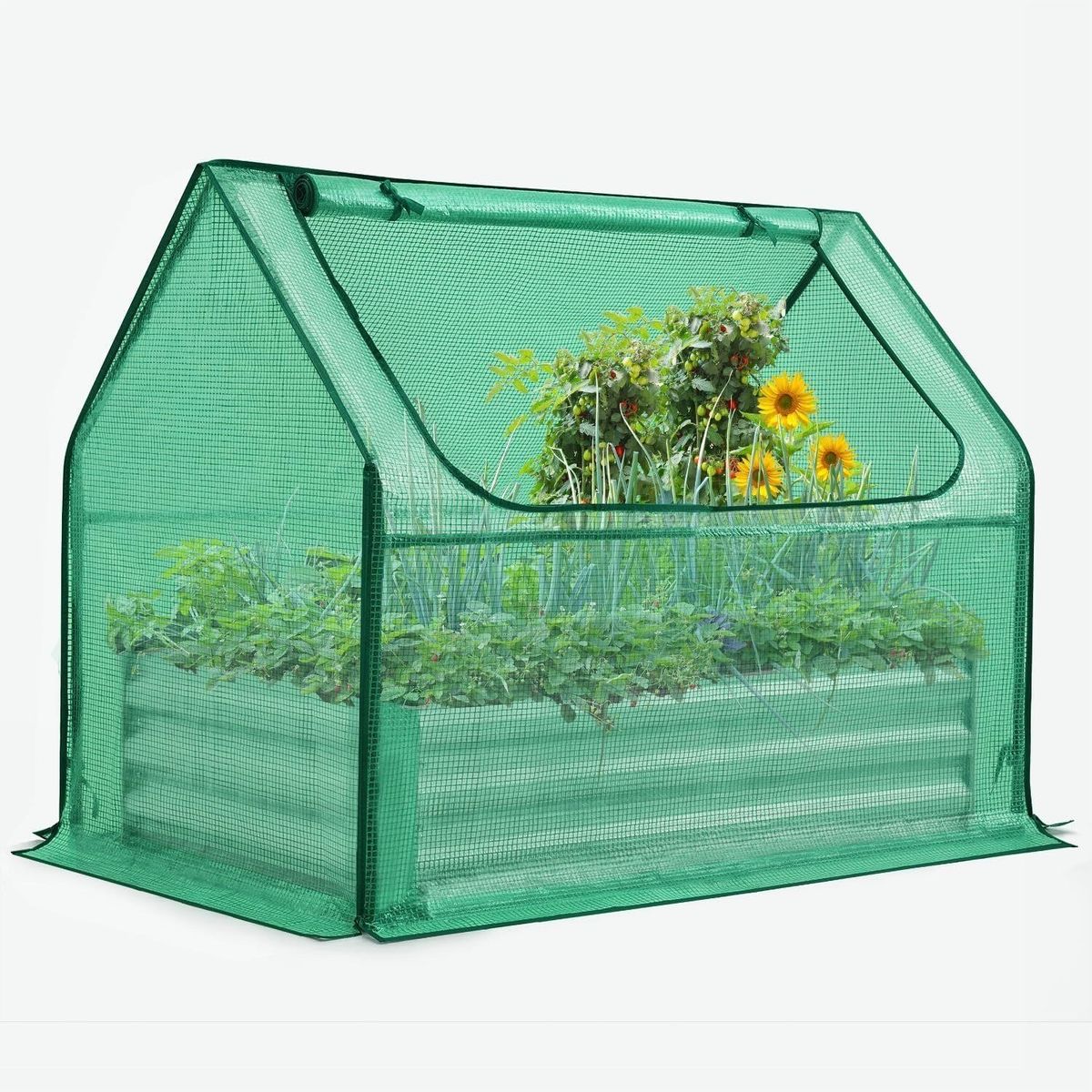 Quictent Raised Garden Bed with greenhouse cover