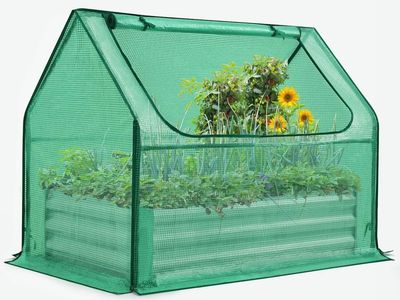 Quictent Raised Garden Bed with greenhouse cover