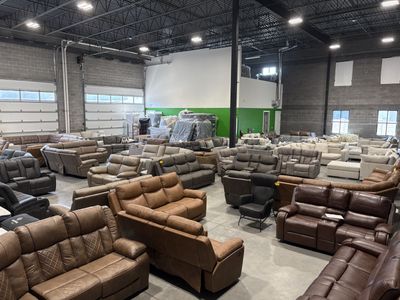 Closeout reclining sectionals