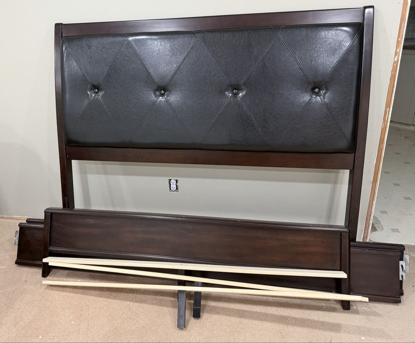 Queen-Intellibed Bed and Headboard/Frame