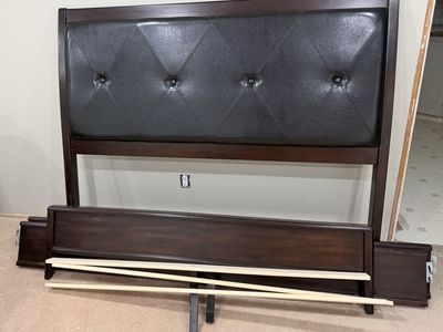 Queen-Intellibed Bed and Headboard/Frame