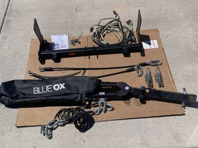 Blue Ox BX7420 Ascent Tow Bar with Safety Cables and Wiring for Flat Towing RVs