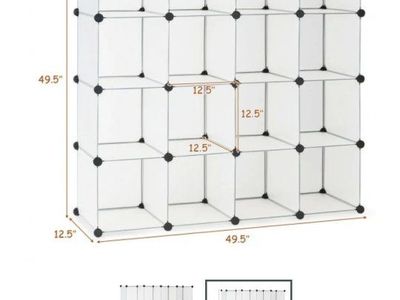 16 Cube storage organizer