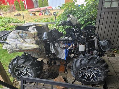 Kawasaki Brute Force 750 4x4 ATV - Camo, Mud Tires - AS-IS Project Quad