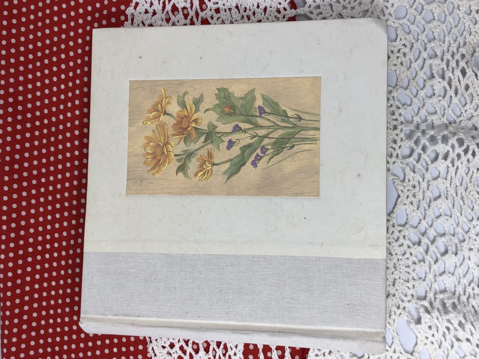 Orange Floral Botanical Photo Album