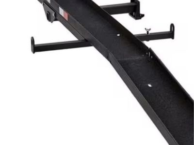 Haul-Master Steel Hitch-Mounted 600lb Motorcycle Carrier with Loading Ramp
