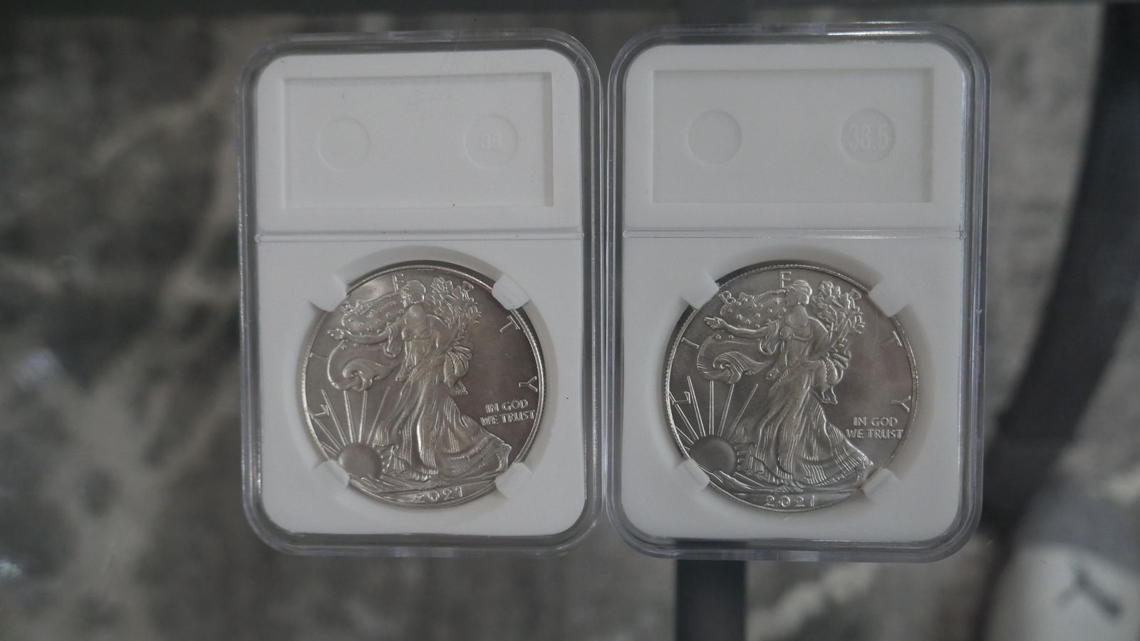 Two American Eagle Silver Coin S$1