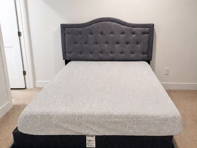 Queen bed + mattress for sale