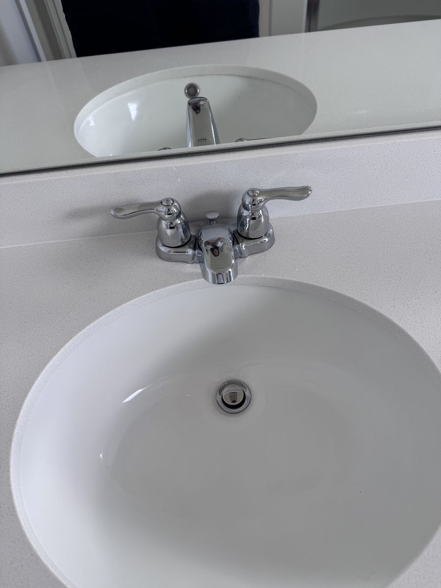 Chrome Bathroom Sink Faucet with Dual Handles - Used
