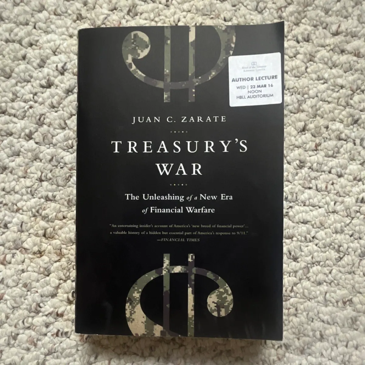 Treasury's War by Juan C. Zarate Trade Paperback PublicAffairs Finance Politics