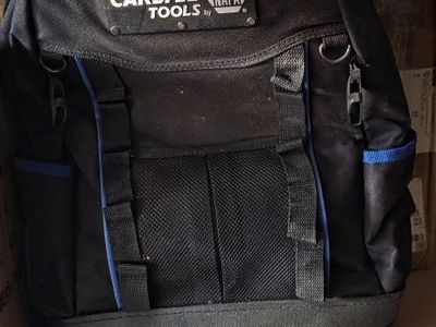 Carlyle Tools by NAPA Heavy Duty Tool Backpack Black and Blue new