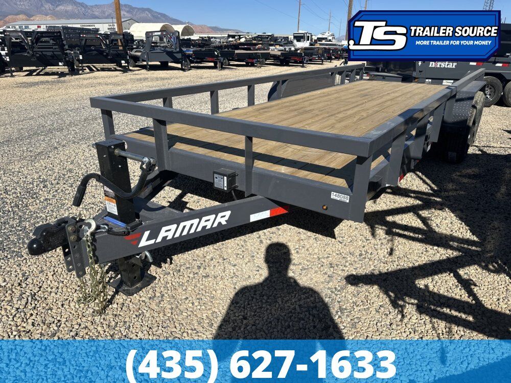 7x20 Lamar U6 Equipment Trailer - 14K GVWR