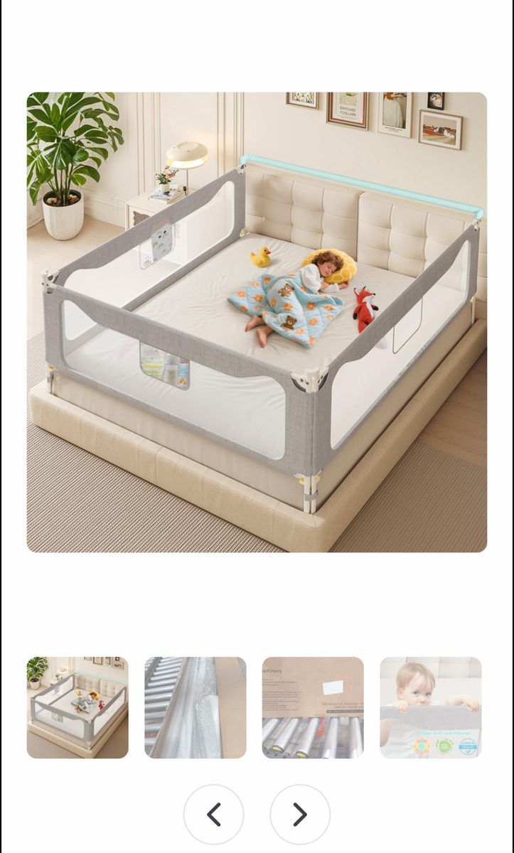 Toddler rails for bed