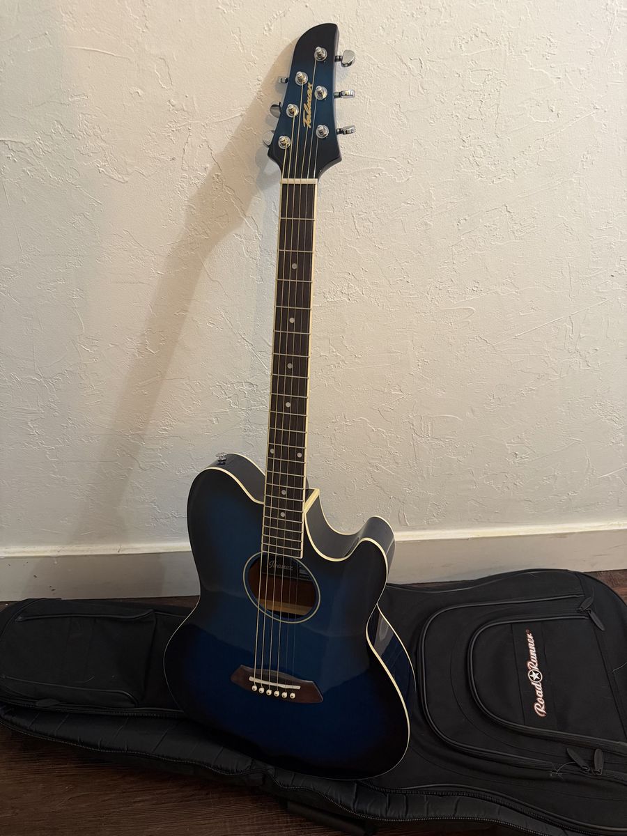 Ibanez Talman TCY10E Acoustic-Electric Guitar - Transparent Blue Sunburst