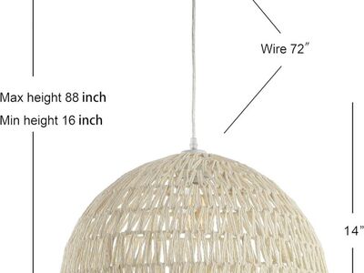 20 1-Light Bohemian LED Pendant (hardwired)
