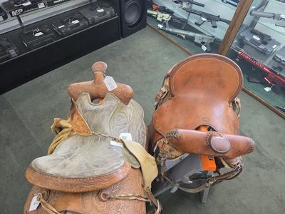 Used Leather Western Saddle