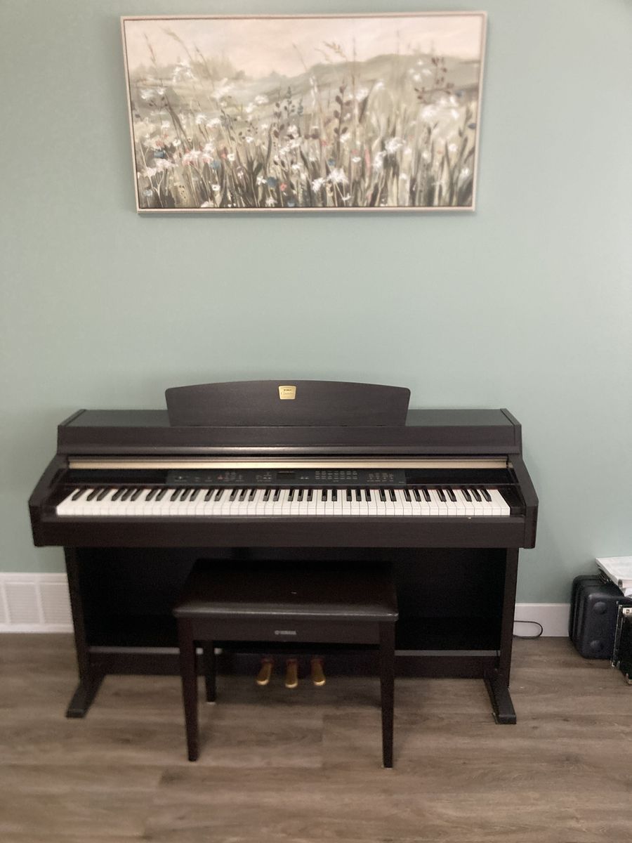 Yamaha Clavinova Digital Piano with Matching Bench - Dark Rosewood Finish