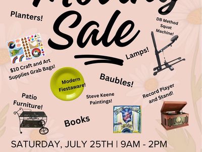 Moving Sale: Furniture, Art, Decor, Fiestaware, Records & More - Murray, UT - July 25th!