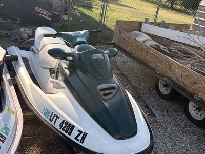 1996 Sea-Doo GTX 787 & 1996 Polaris SL900 Jet Skis with 2-Place ShoreLand'r Trailer