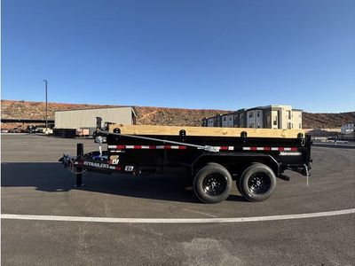 2026 PJ Trailers 7x14 DV 15.4K Low Pro Dump Trailer 2 ft high sides