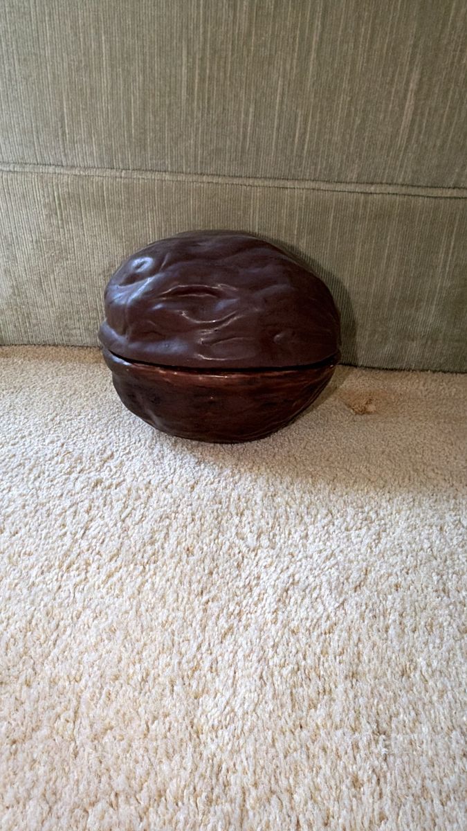 Vintage 1976 Arnel’s Ceramic Walnut Covered Nut/Candy Dish $40 cash/venmo in Provo